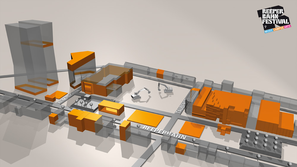 3D-Locationmap 2014 des Spielbudenplatz Hamburg